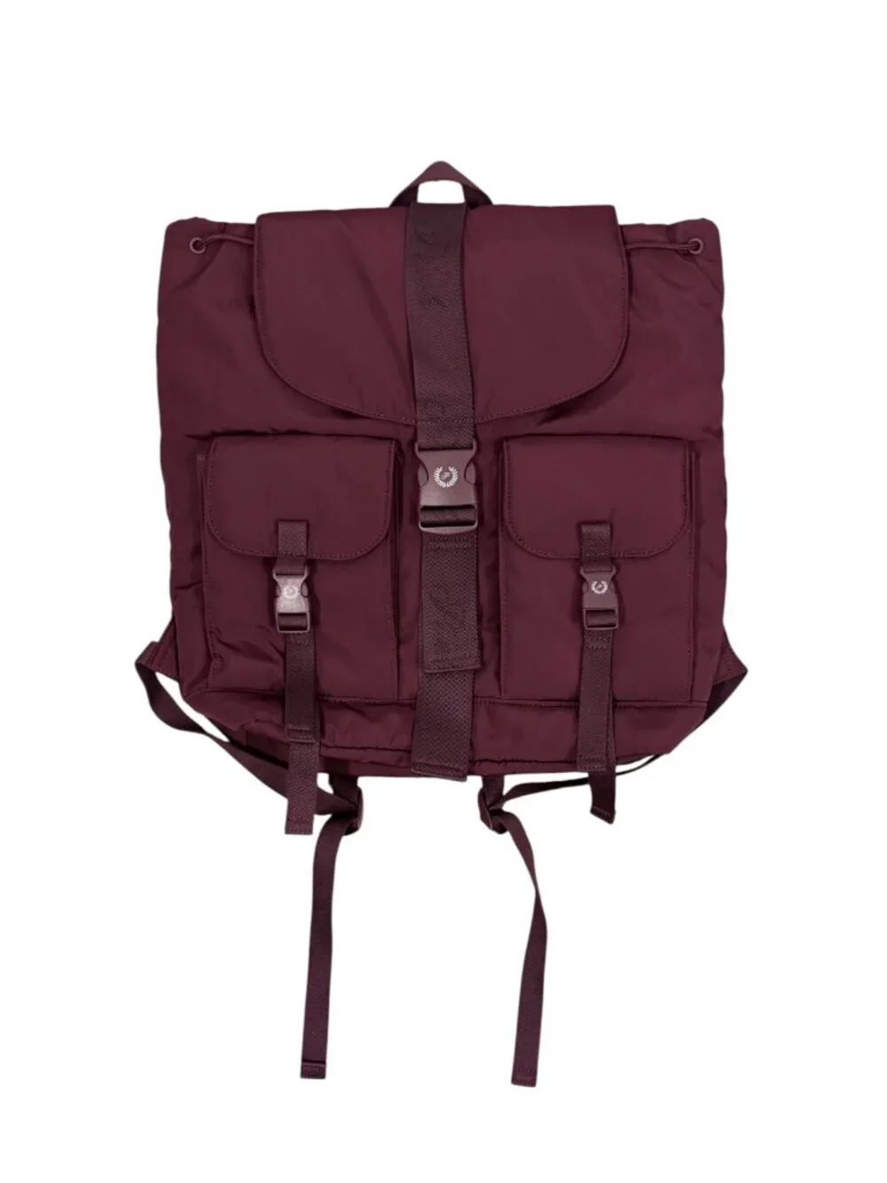 PINK Victoria's Secret Cargo Utility Backpack Carry All Burgundy Campus